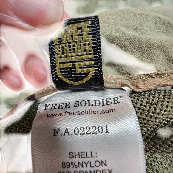 Mens Tactical Cargo Shorts Size 36 By Free Soldier Lightweight Nylon/Spandex Bl - Picture 4 of 4